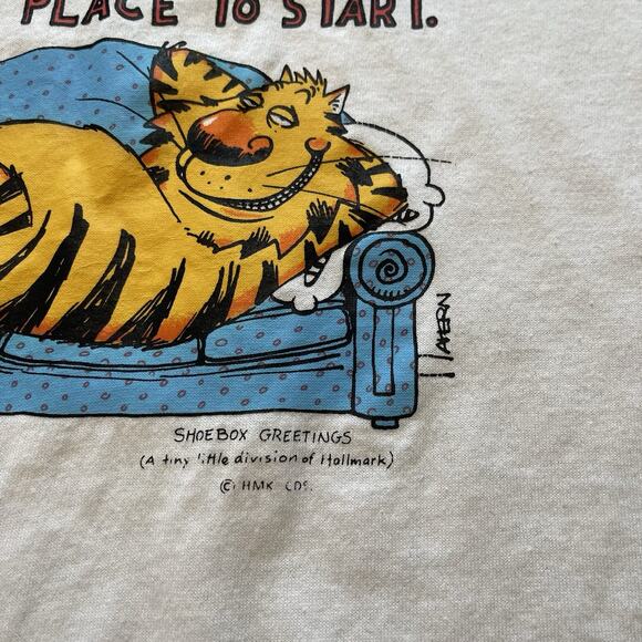 Vtg Shoebox Greeting Dad Shirt White TShirt Size XL Hallmark - Picture 3 of 7